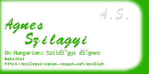 agnes szilagyi business card